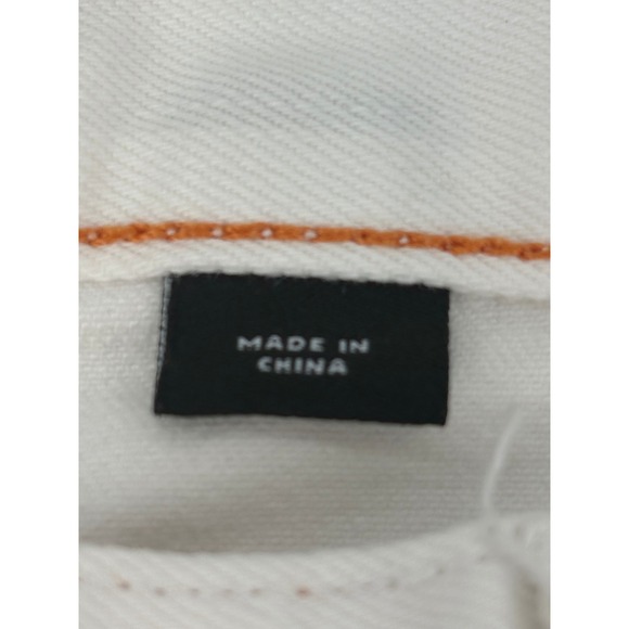 J. Crew White Stretch Denim Jeans Embellished Kiss Back‎ Pocket Women 27R - Picture 6 of 12